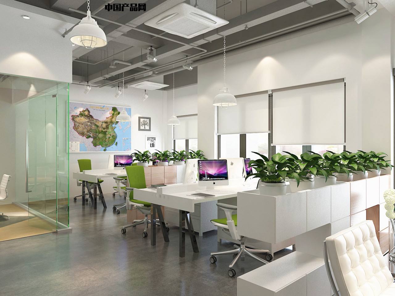 办公室内的大方柱的摆放讲究